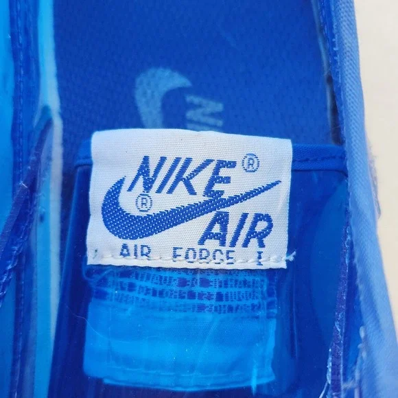Nike Air Force 1 Low Translucent Blue White 630125-043 Mens 9.5 Vintage 2000 - Picture 4 of 10